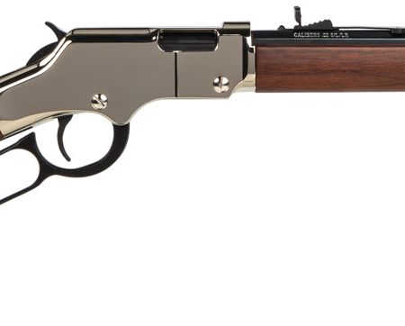 Henry H004SY Golden Boy Silver Youth 22 Long/22 LR/22 Short 16 LR/21 Short, 17" Blued Octagon Barrel, Nickel-Plated Steel Receiver, American Walnut