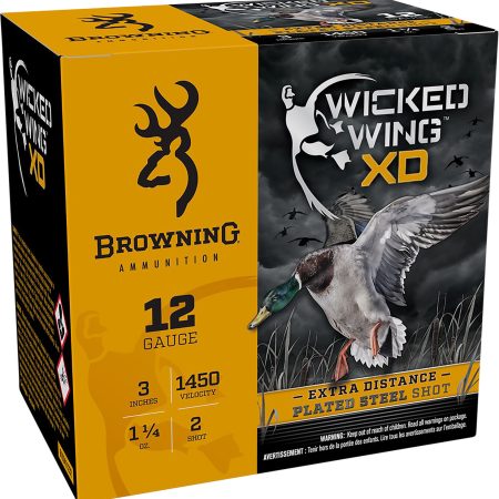 Browning Ammo B193411232 Wicked Wing XD  12Gauge 3" 1 1/4oz 2Shot 25 Per Box/10 Case