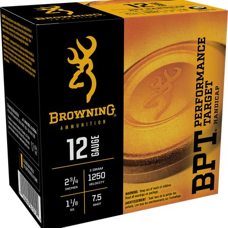 Browning Ammo B193641227 BPT Performance Target Handicap 12Gauge 2.75" 1 1/8oz 7.5Shot 25 Per Box/10 Case