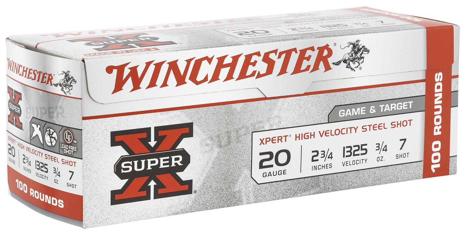 Winchester Ammo WE20GTVP7 Super X Xpert High Velocity 20Gauge 2.75" 3/4oz 7Shot 100 Per Box/2 Case *Value Pack