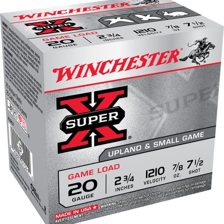 Winchester Ammo XU207 Super X Game Load 20Gauge 2.75" 7/8oz 7.5Shot 25 Per Box/10 Case