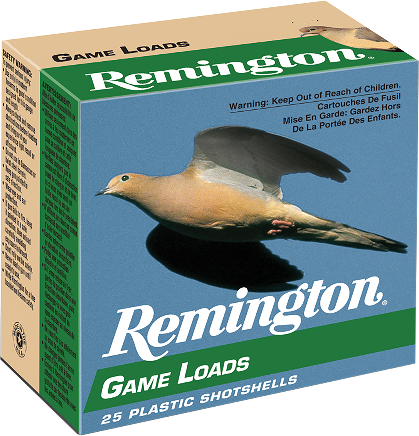 Remington Ammunition 20032 Game Load 12Gauge 2.75" 1oz 8Shot 25 Per Box/10 Case