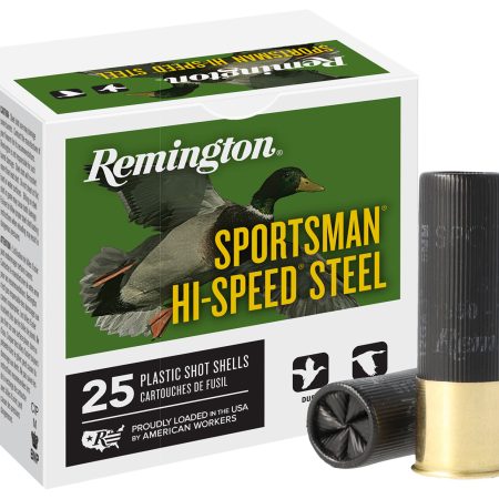 Remington Ammunition 20981 Sportsman Hi-Speed Steel 12Gauge 3" 1 1/8oz 4Shot 25 Per Box/10 Case