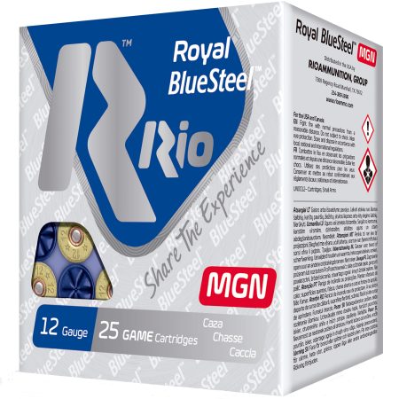 Rio Ammunition RBSM363 Royal BlueSteel Magnum 12Gauge 3" 1 1/4oz 3Shot 25 Per Box/10 Case