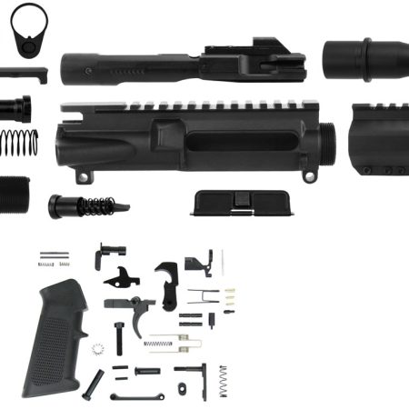 TacFire SSPK9MMLPK7K AR Build Kit KeyMod 9mm Luger Black Steel