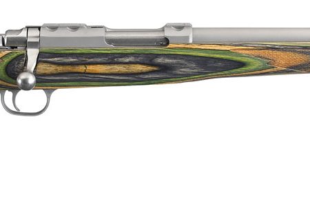 Ruger 7226 77/22  22 Hornet 6+1 18.50" Threaded Barrel, Matte Stainless Steel, Integral Scope Mount On A Solid Steel Receiver, Green Mountain Laminate Stock