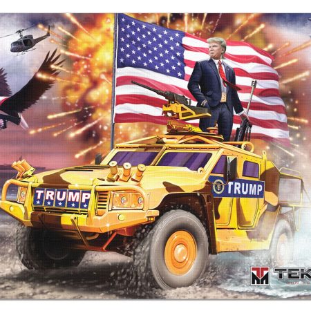 TekMat TEKR17TRUMP Trump Cleaning Mat Multi-Color Rubber 11"x17" Trump Freedom Portrait