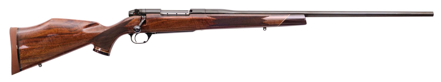 Weatherby MDX01N257WR6O Mark V Deluxe Full Size 257 Wthby Mag 3+1 26" High Gloss Blued #2 Barrel, Drilled & Tapped Blued Steel Receiver, Fixed Monte Carlo Gloss Walnut Stock, Right Hand