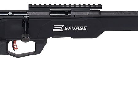 Savage Arms 70548 B22 Precision Bolt Action 22 WMR Caliber with 10+1 Capacity, 18" Barrel, Matte Black Metal Finish & Adjustable MDT ACC Aluminum Chassis Matte Black Stock Right Hand (Full Size)