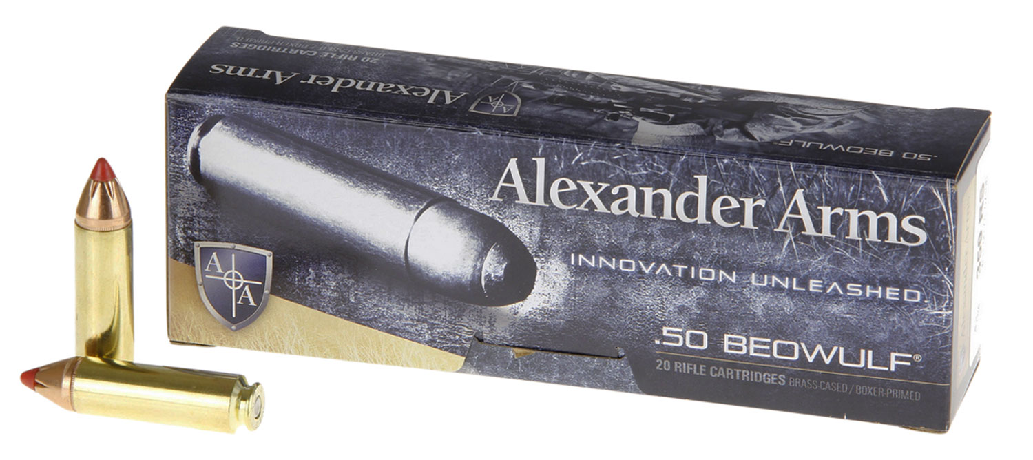 Alexander Arms AB300FTXBOX FTX 50Beowulf 300gr Hornady FTX 20 Per Box/10 Case