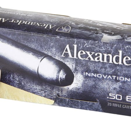Alexander Arms AB350RSBOX Round Shoulder  50Beowulf 350gr Flat Point 20 Per Box/10 Case