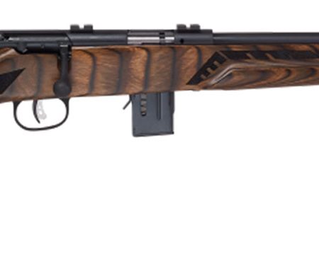 Savage Arms 96637 93R17 Minimalist 17 HMR 10+1 Cap 18" Matte Black Rec/Barrel Natural Brown Laminate Boyd's Minimalist Stock Right Hand (Full Size)