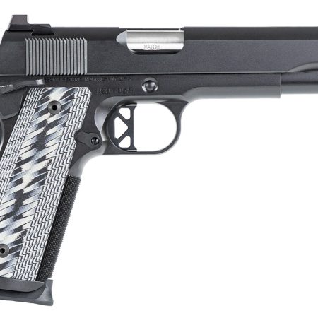 Dan Wesson 01823 Valor  45 ACP 8+1 5" Stainless Steel Barrel, Black Duty Serrated Stainless Steel Slide & Frame w/Picatinny Rail & Beavertail, Gray G10 Grip, Ambidextrous