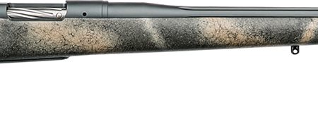 Bergara Rifles BPR3365 Premier Highlander 6.5 Creedmoor 4+1 24" Sniper Gray Cerakote Fluted Barrel, Sniper Gray Cerakote 416 Stainless Steel Receiver, Woodland Camo Grayboe Stock