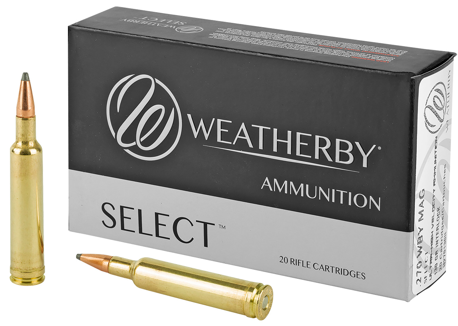 Weatherby H270130IL Select 270WthbyMag 130gr Hornady Interlock 20 Per Box/10 Case
