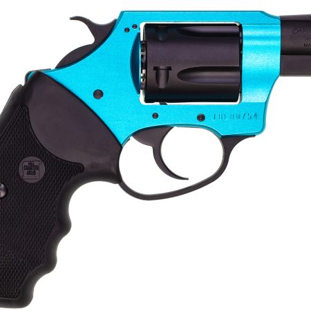 Charter Arms 53864 Undercover Lite Santa Fe Sky Small 38 Special, 5 Shot 2" Black Stainless Steel Barrel & Cylinder, Turquoise Aluminum Frame w/Black Finger Grooved Rubber Grip, Exposed Hammer