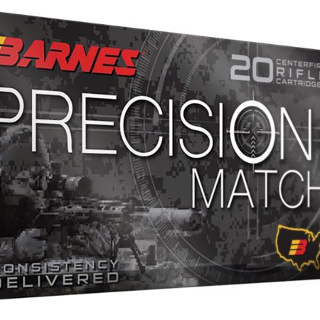 Barnes Bullets 30831 Precision Match  6.5Grendel 120gr Open Tip Match Boat Tail 20 Per Box/10 Case