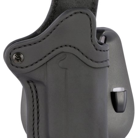 1791 Gunleather ORPDH1SBLR BH1 Optic Ready OWB 01 Stealth Black Leather Paddle Fits 4-5" 1911