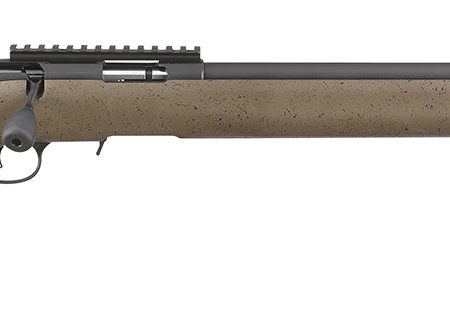 Ruger 8378 American Rimfire Long-Range Target 22 LR 10+1 22" Threaded Bull Barrel, Matte Blued Alloy Steel,  Speckled Black/Brown Laminate Stock, Accepts All 10/22 Magazines, Optics Ready