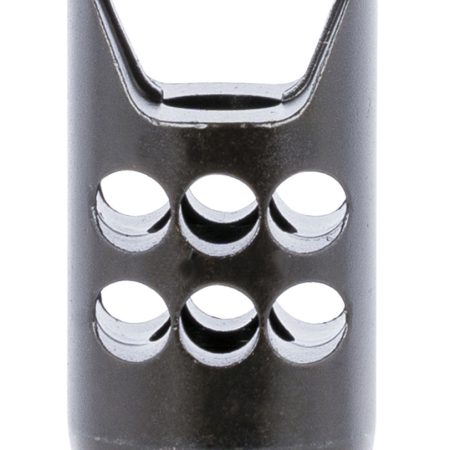 Ruger 90698 Hybrid Muzzle Brake  35 Caliber Black Matte Steel with 1/2"-28 tpi Threads, 2.20" OAL & 1" Diameter