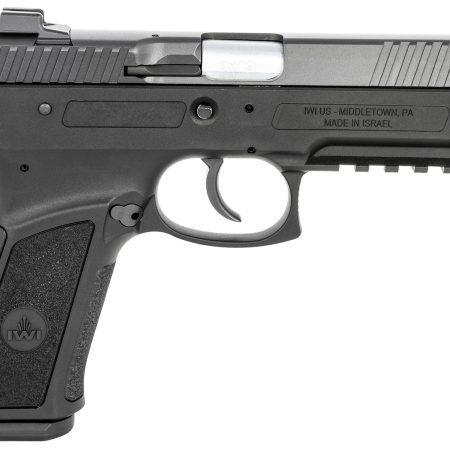 IWI US J941PL9-II Jericho 941 Enhanced 9mm Luger Caliber with 4.40" Barrel, 16+1 Capacity, Overall Black Finish, Picatinny Rail Frame, Serrated Steel Slide & Polymer Grip