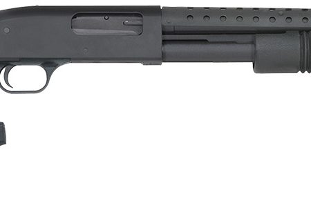 Mossberg 50694 590 Persuader 12 Gauge 3" 8+1 20" Cylinder Bore Heat-Shield Barrel Matte Blued Rec Black Synthetic Stock Includes Pistol Grip