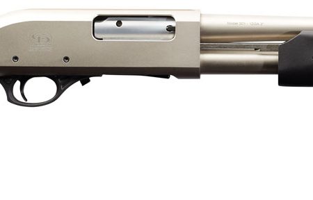 Charles Daly 930228 301 Tactical 12 Gauge Pump 3" 5+1 18.50" Black Vent Rib Barrel, Nickel Aluminum Receiver, Fixed Black Synthetic Stock