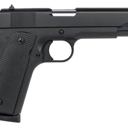 Tisas 10100518 1911 A1 Service 45 ACP 7+1, 5" Black Steel Barrel, Black Cerakote Serrated Steel Slide, Black Cerakote Steel Frame w/Beavertail, Ambidextrous