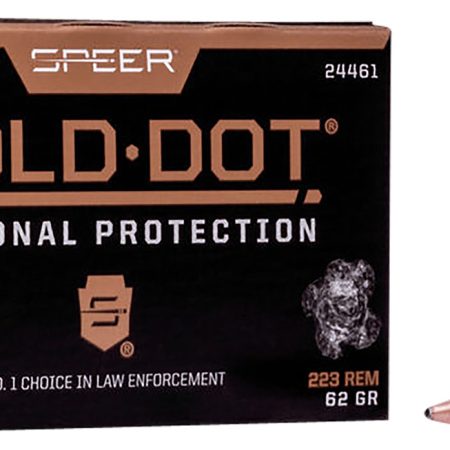 Speer 24461 Gold Dot Personal Protection 223Rem 62gr Soft Point 20 Per Box/10 Case
