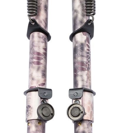 Harris Bipods 25C Non-Swivel 25C Swivel Stud, 13.50"-27", Kryptek Highlander Steel/Aluminum, Rubber Feet