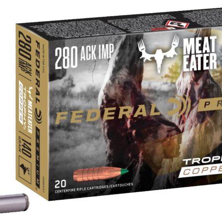 Federal P280A1TC1 Premium  280Ackley Improved 140gr Trophy Copper 20 Per Box/10 Case