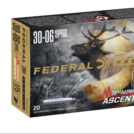 Federal P3006TA1 Premium Terminal Ascent 30-06Springfield 175gr 20 Per Box/10 Case