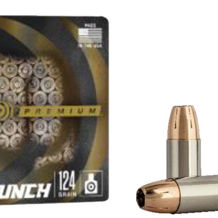 Federal PD9P1 Punch Personal Defense 9mmLuger 124gr Jacketed Hollow Point 20 Per Box/10 Case