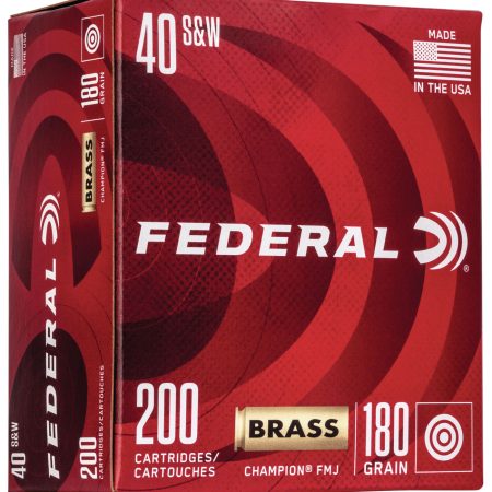 Federal WM52232 Champion Training 40S&W 180gr Full Metal Jacket 200 Per Box/5 Case
