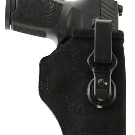 Galco TUC224B Tuck-N-Go 2.0 IWB Black Leather Compatible w/ Glock 31/17 Gen1-5/22 Gen2-5 UniClip/Stealth Clip Mount Ambidextrous
