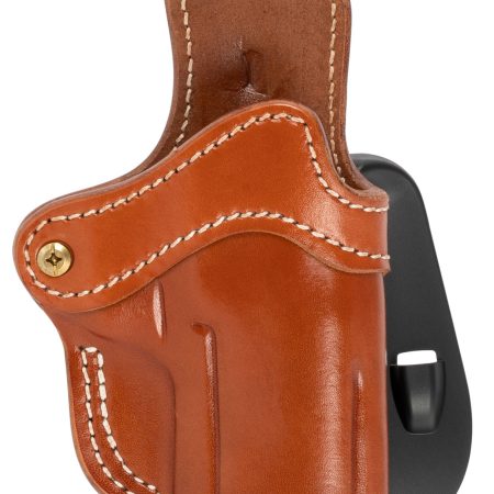 1791 Gunleather ORPDH24SCBRR BH2.4S Optic Ready OWB 2.4S Classic Brown Leather Paddle Fits FN 509/H&K VP9SK