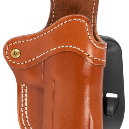 1791 Gunleather ORPDH24CBRR BH2.4 Optic Ready OWB 2.4 Classic Brown Leather Paddle Fits Walther PPQ/Sig P320/Springfield XD-M