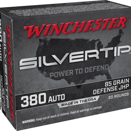 Winchester Ammo W380ST Silvertip  380ACP 85gr Silvertip Jacket Hollow Point 20 Per Box/10 Case