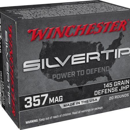 Winchester Ammo W357ST Silvertip  357Mag 145gr Silvertip Jacket Hollow Point 20 Per Box/10 Case