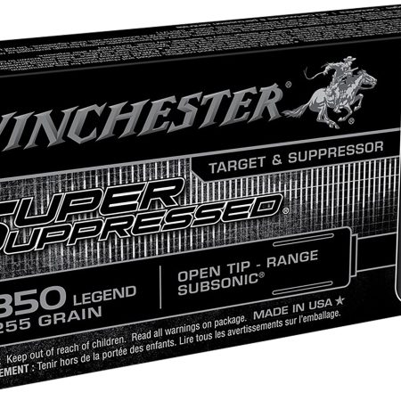Winchester Ammo SUP350 Super Suppressed  350Legend 255gr Open Tip Range 20 Per Box/10 Case