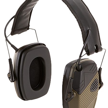 Allen 2256 Shotwave Lo-Profile Muff Polymer 23 dB Black/Green Adult