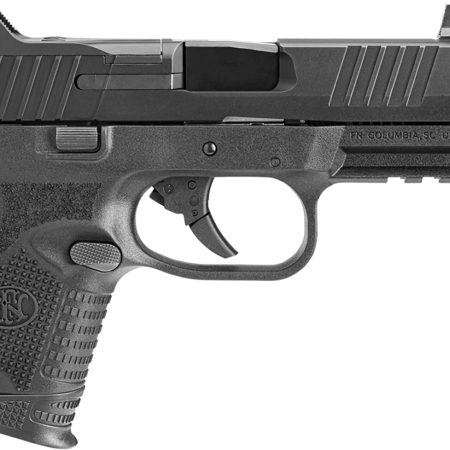 FN 66100783 509CT  Compact 9mm Luger 10+1, 4.32" Black Steel Threaded Barrel, Black PVD Optic Cut/Serrated Stainless Steel Slide, Black Polymer Frame w/Picatinny Rail, Ambidextrous