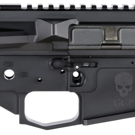 Grey Ghost Precision GGPSLIGHTRCVR AR MKII Light Receiver Set AR-15 Platform Multi-Caliber, 7075-T6 Aluminum w/Black Hardcoat Anodized Finished, Flared Mag Well