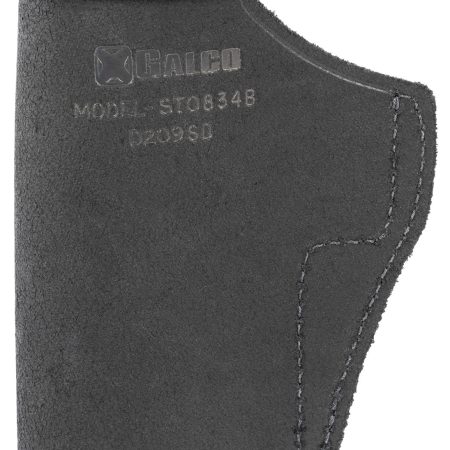 Galco STO834B Stow-N-Go  IWB Black Leather Compatible w/ Glock 48/48 MOS/S&W M&P Shield EZ Belt Clip Mount Right Hand