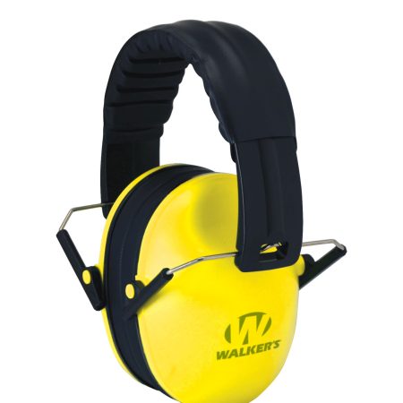 Walker's GWPFKDMYL Baby & Kids Folding Muff 23 dB Over the Head Yellow/Black Polymer