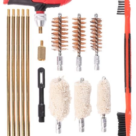 Birchwood Casey SHGCLNKI Shotgun Cleaning Kit 17 Pieces Black/Red