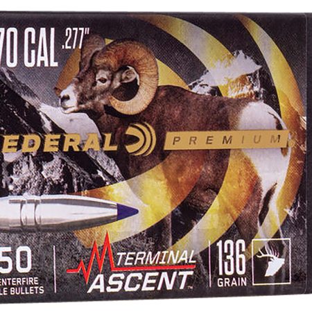 Federal PB277TA1 Premium Terminal Ascent Component 270Win 136gr 50 Per Box/4 Case