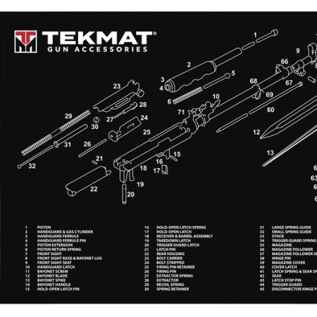 TekMat TEKR36SKS SKS Cleaning Mat Black/White Rubber 12"x36" SKS Parts Diagram