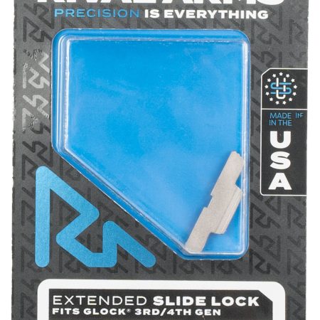 Rival Arms RA80G001D Slide Lock  Extended Stainless Steel for Glock Gen3-4