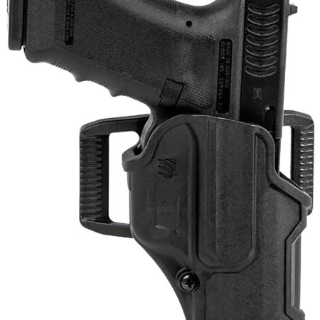 Blackhawk 410768BKR T-Series L2C Non-Light Bearing OWB Black Polymer Belt Clip Compatible w/Glock 43/43X/Kahr PM Includes Belt Loops Right Hand